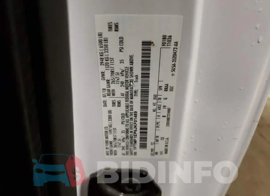 1FTMF1EP6JKF01489 Photo# 12