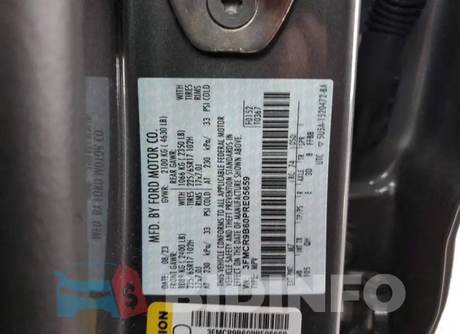 3FMCR9B60PRE05659 Photo# 13