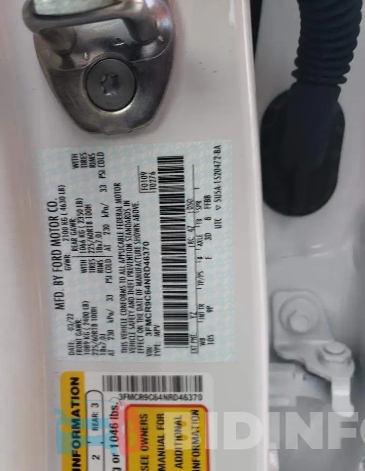 3FMCR9C64NRD46370 Photo# 12