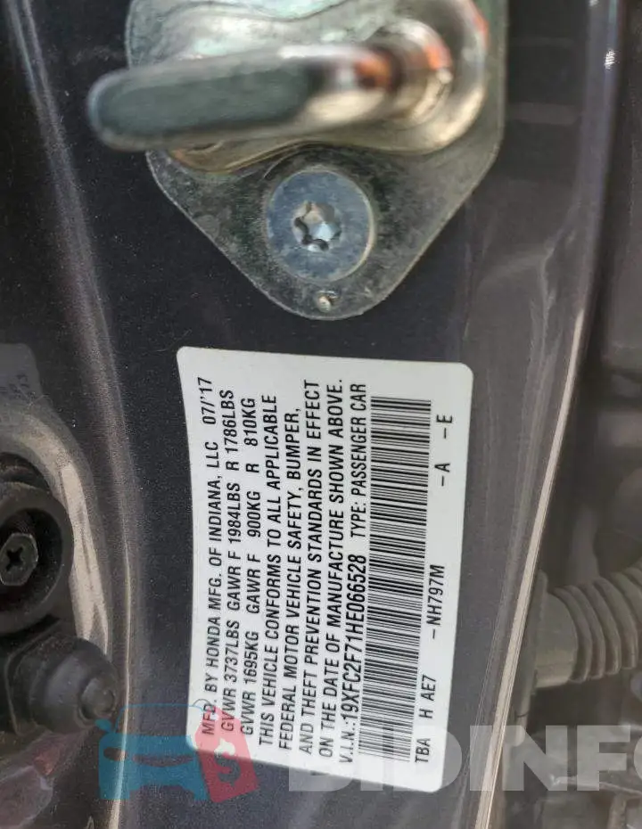 19XFC2F71HE066528 Photo# 12