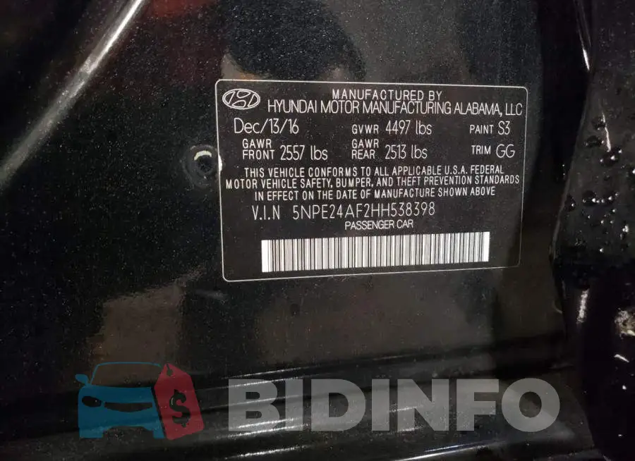 5NPE24AF2HH538398 Photo# 12