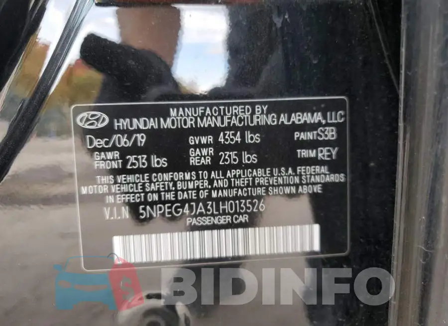 5NPEG4JA3LH013526 Photo# 13