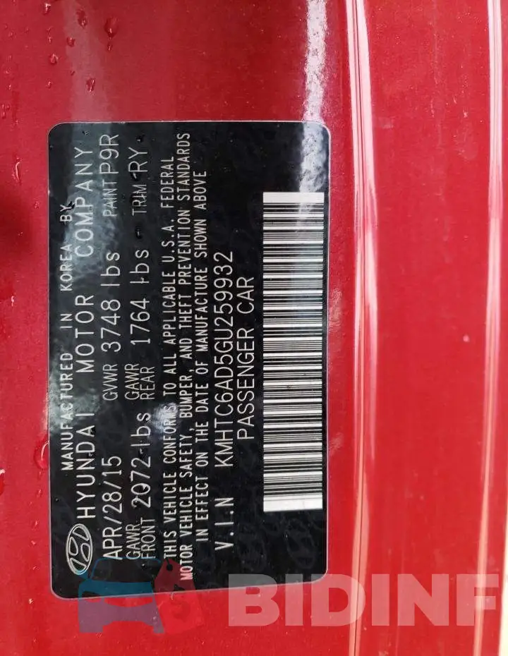 KMHTC6AD5GU259932 Photo# 12