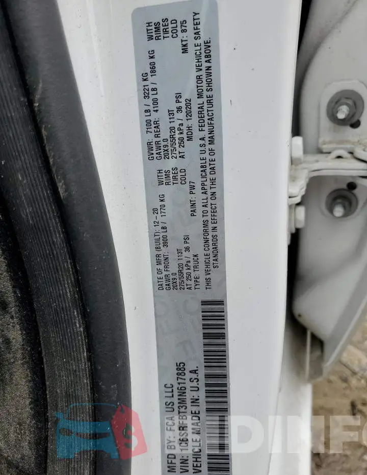 1C6SRFBT3MN617885 Photo# 12