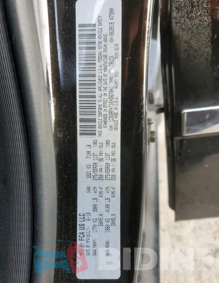 1C6SRFHT1KN567041 Photo# 12