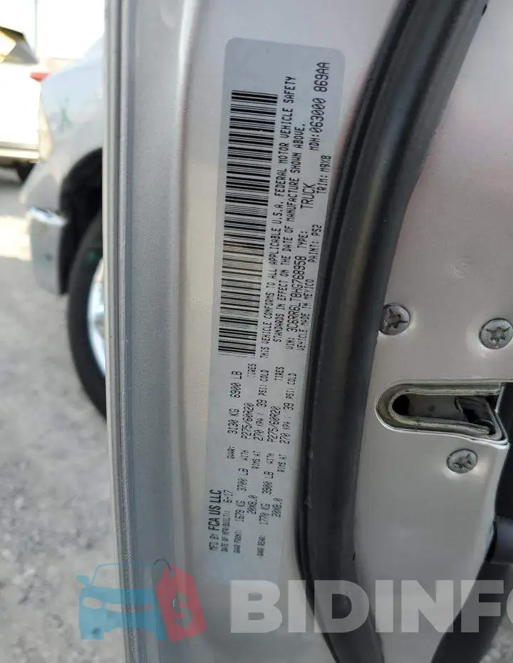 3C6RR6LT8HG768958 Photo# 12