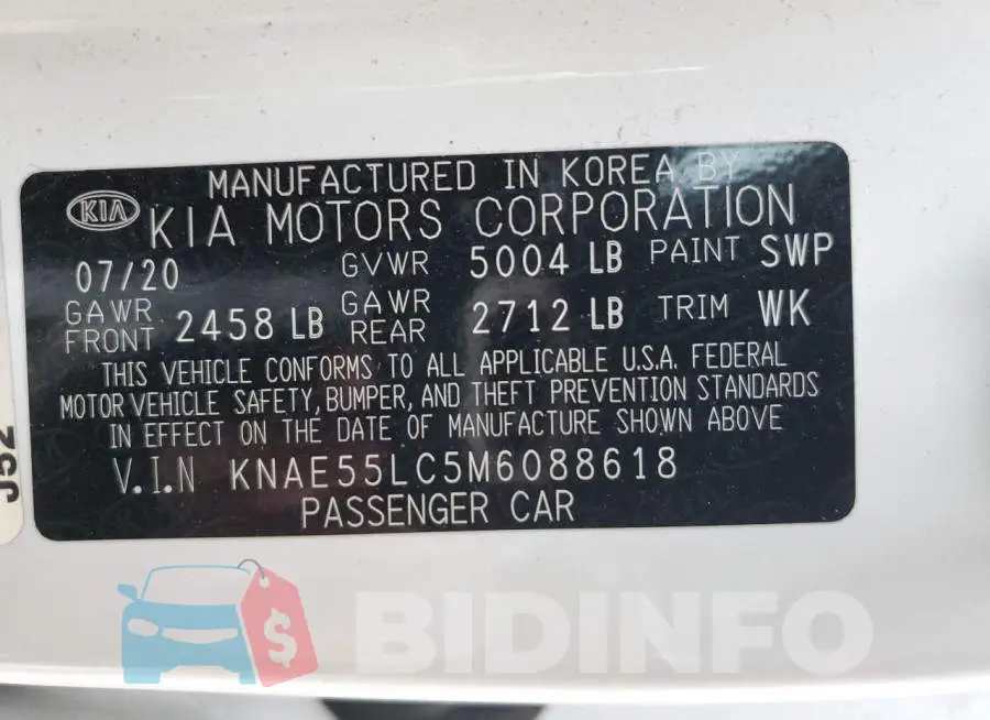 KNAE55LC5M6088618 Photo# 13