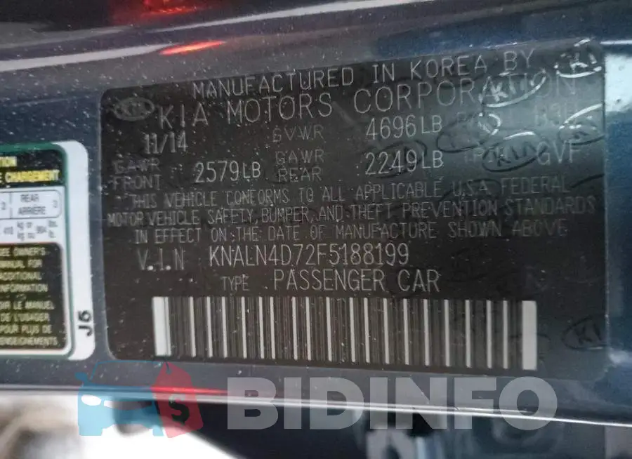 KNALN4D72F5188199 Photo# 13