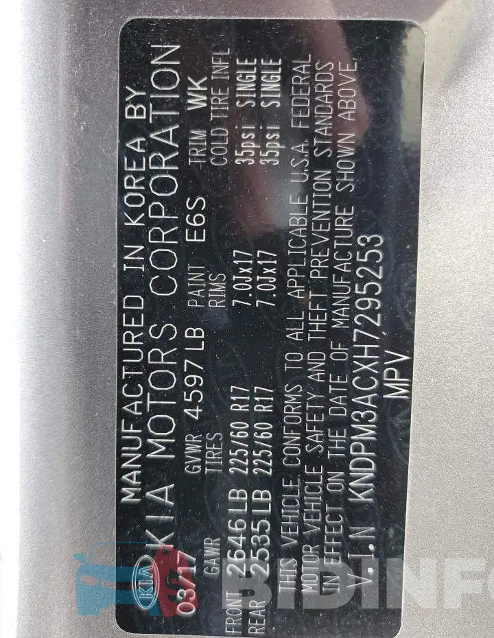 KNDPM3ACXH7295253 Photo# 12