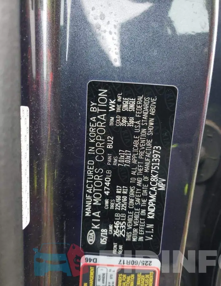 KNDPMCAC8K7513973 Photo# 13