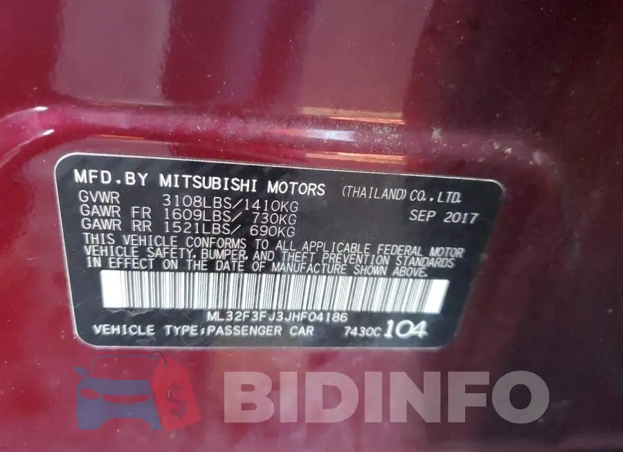 ML32F3FJ3JHF04186 Photo# 12