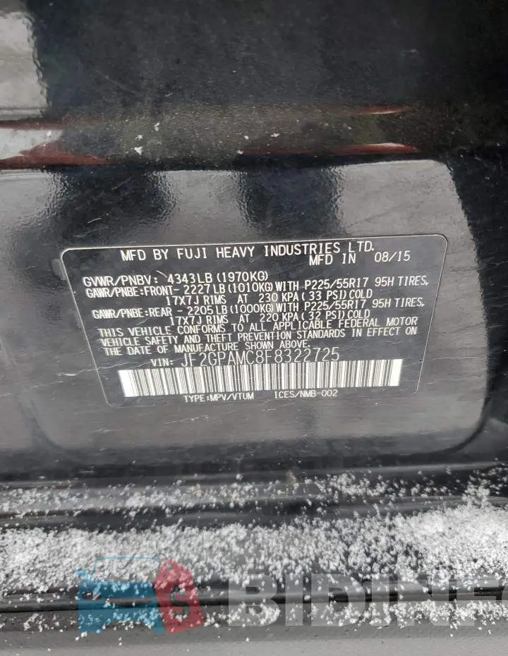 JF2GPAMC8F8322725 Photo# 13