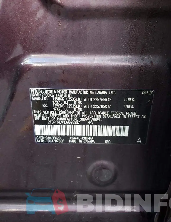 2T3RFREV1JW695987 Photo# 12