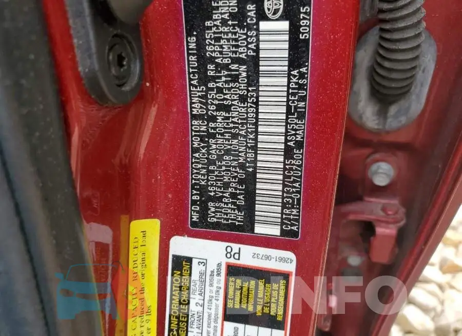 4T1BF1FK1FU997531 Photo# 12