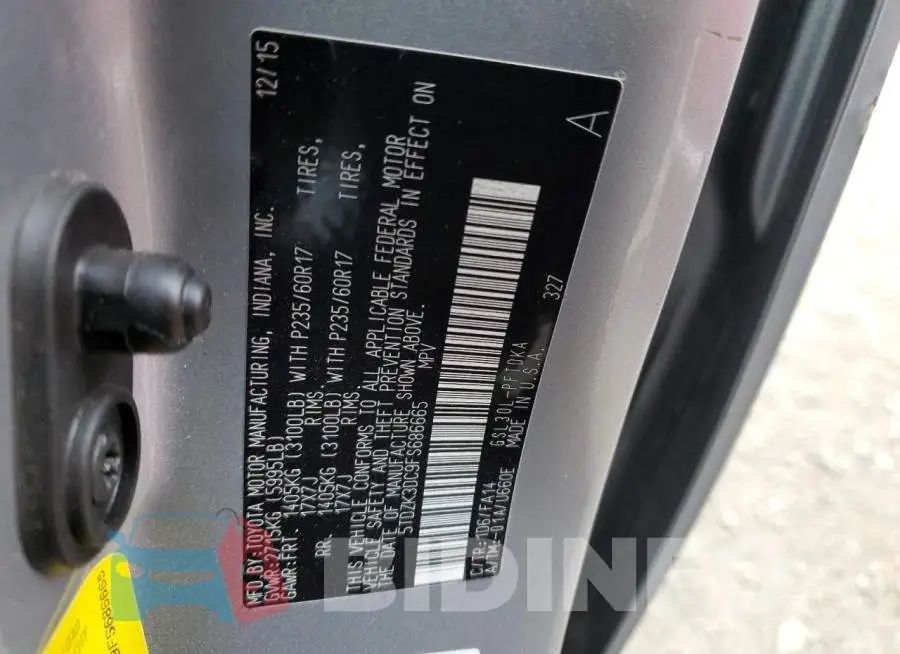 5TDZK3DC9FS686665 Photo# 13