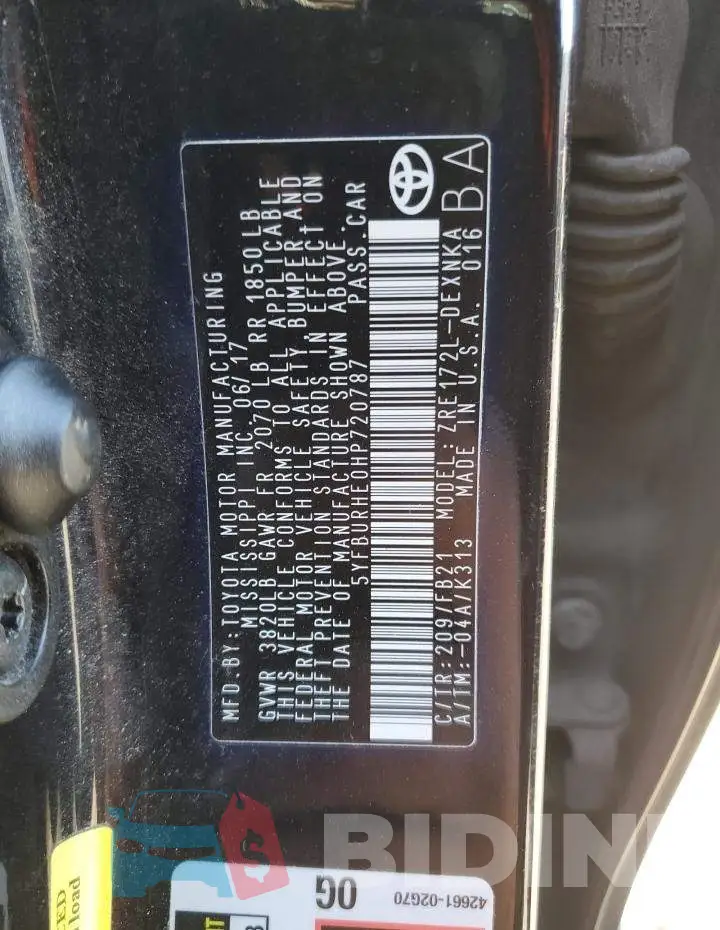 5YFBURHE0HP720787 Photo# 12