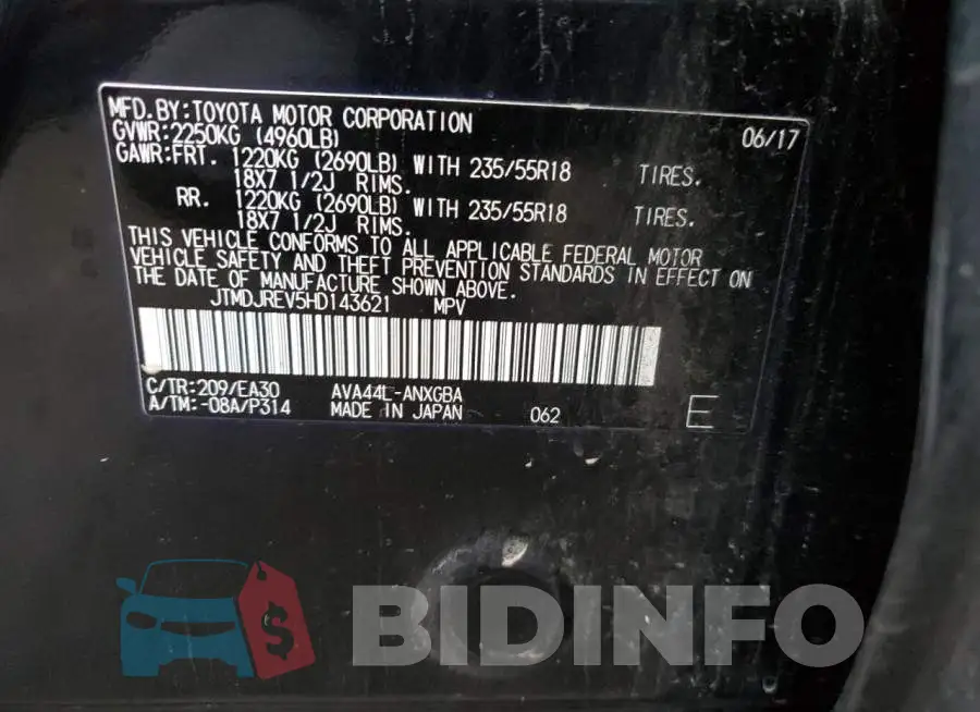 JTMDJREV5HD143621 Photo# 12