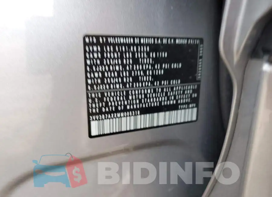 3VV3B7AXXMM005318 Photo# 12