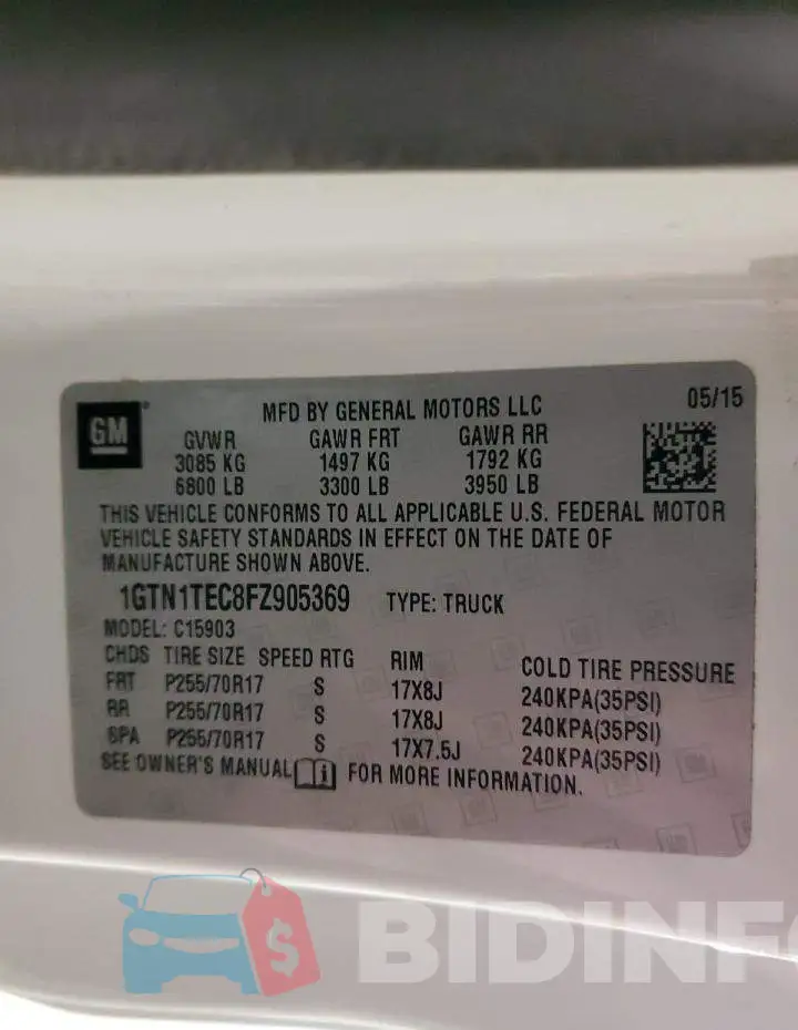 1GTN1TEC8FZ905369 Photo# 12
