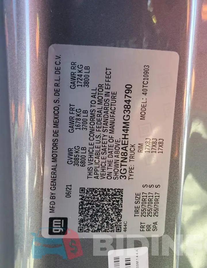 3GTN8AEH4MG384790 Photo# 12