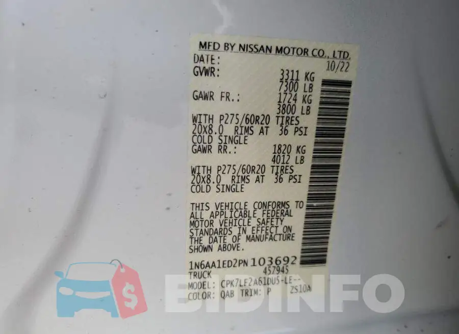 1N6AA1ED2PN103692 Photo# 12