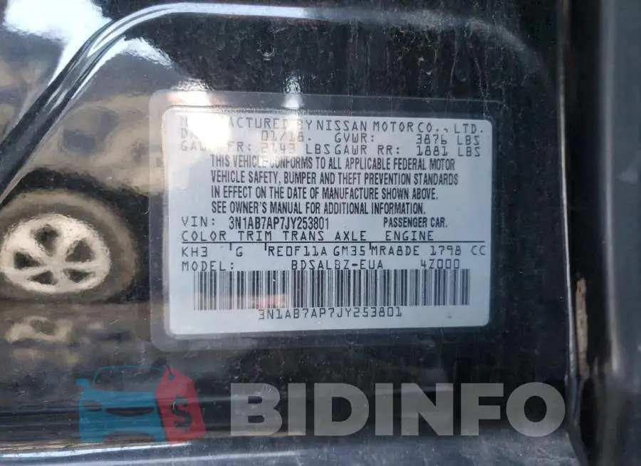 3N1AB7AP7JY253801 Photo# 12