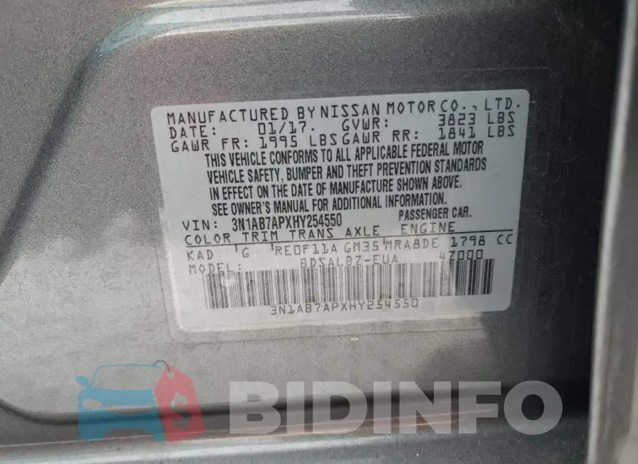 3N1AB7APXHY254550 Photo# 12