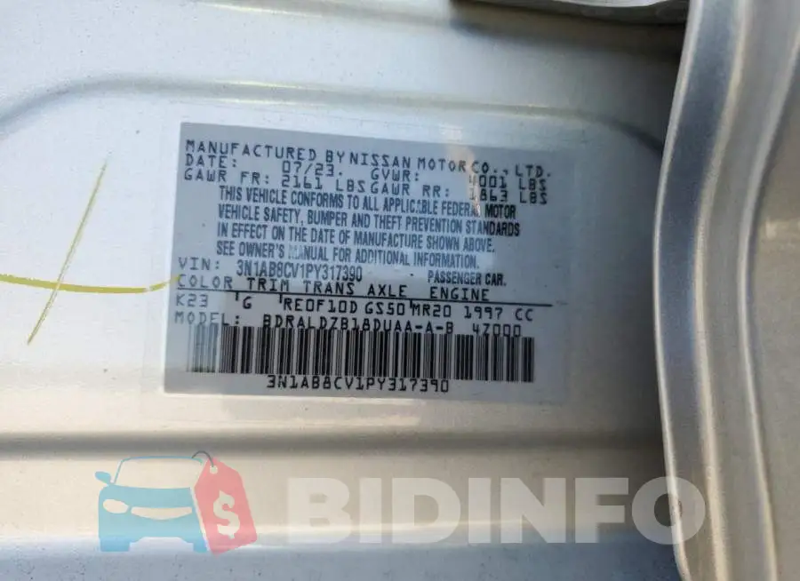 3N1AB8CV1PY317390 Photo# 12
