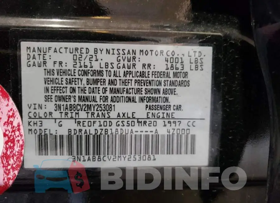 3N1AB8CV2MY253081 Photo# 12