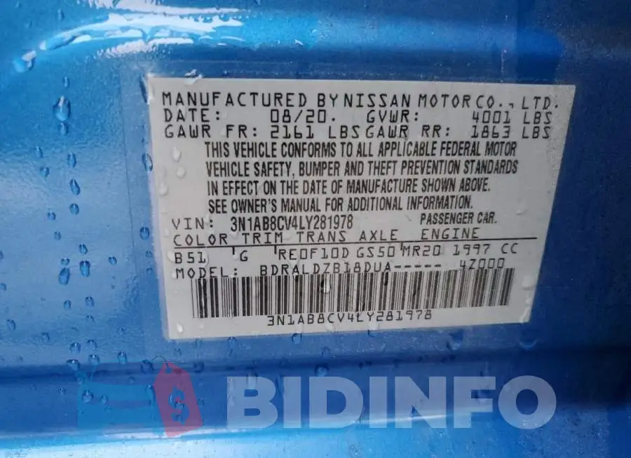 3N1AB8CV4LY281978 Photo# 12
