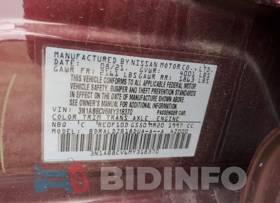 3N1AB8CV6MY318370 Photo# 12
