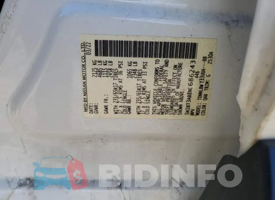 5N1BT3AB8NC686243 Photo# 13