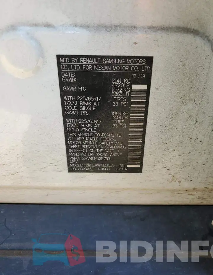 KNMAT2MV4LP535793 Photo# 14