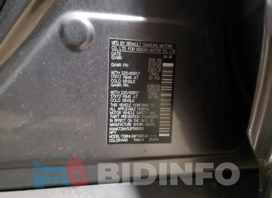 KNMAT2MV5JP589391 Photo# 12