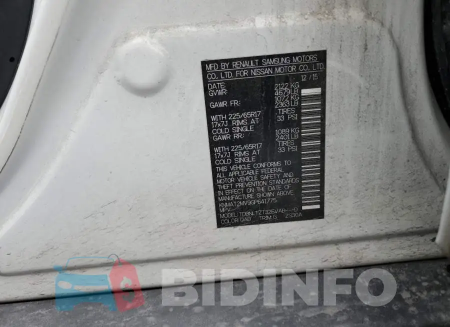 KNMAT2MV9GP641775 Photo# 12