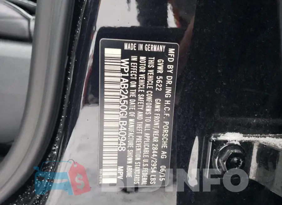WP1AB2A50GLB40948 Photo# 12