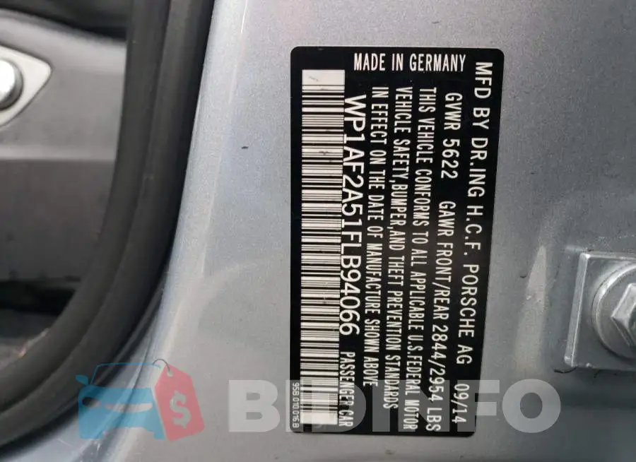 WP1AF2A51FLB94066 Photo# 12