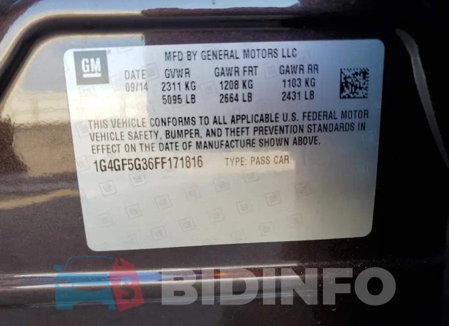 1G4GF5G36FF171816 Photo# 13