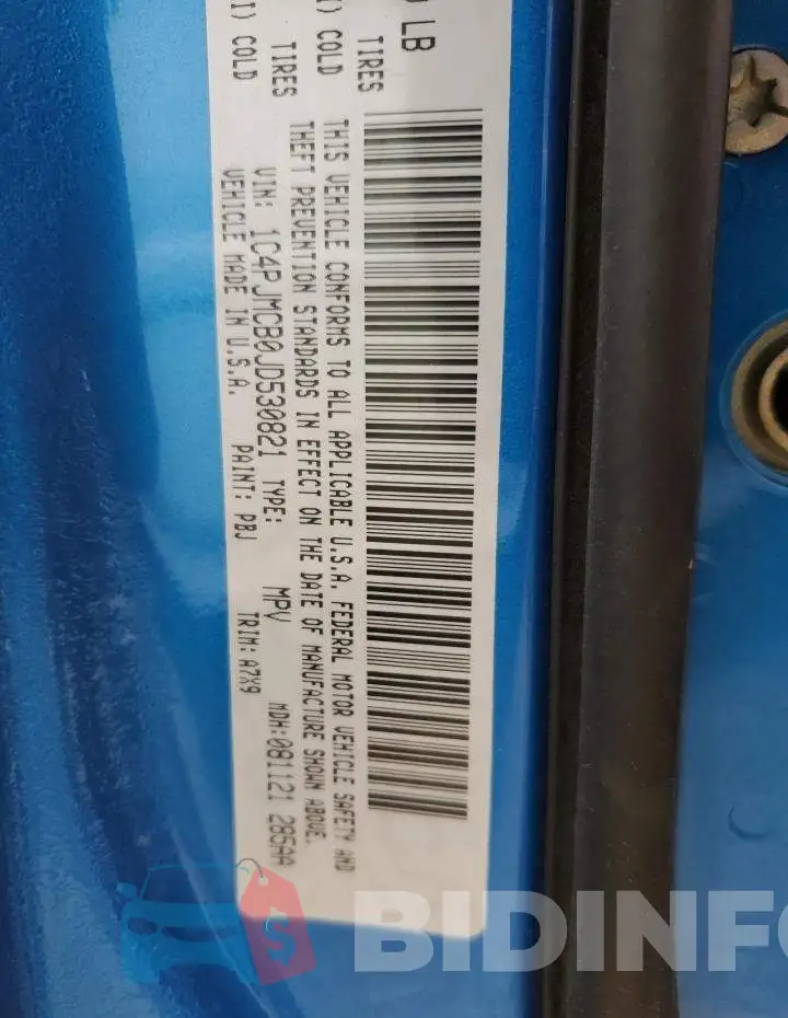 1C4PJMCB0JD530821 Photo# 13