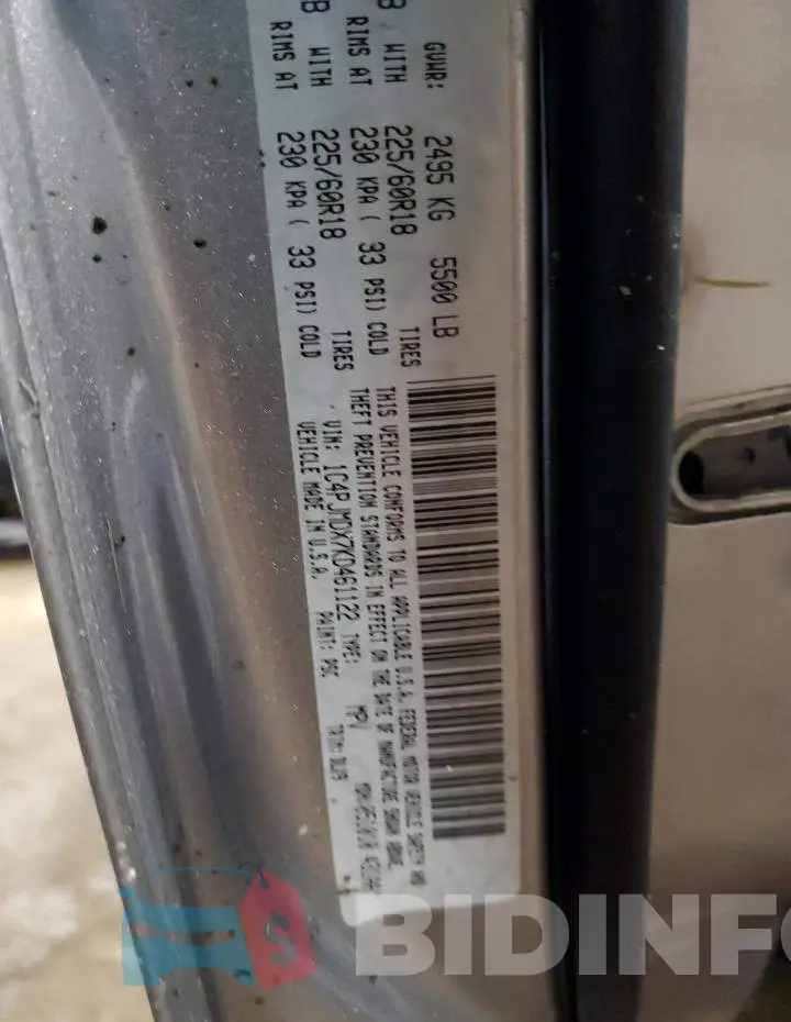 1C4PJMDX7KD461122 Photo# 14