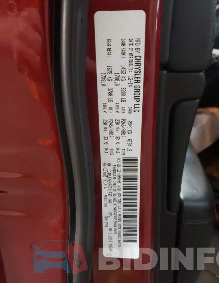 1C4RJFAG4FC711033 Photo# 12