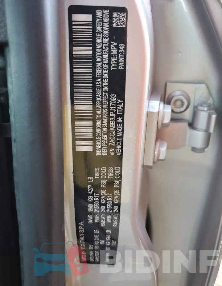 ZACCJABB3JPJ17093 Photo# 12