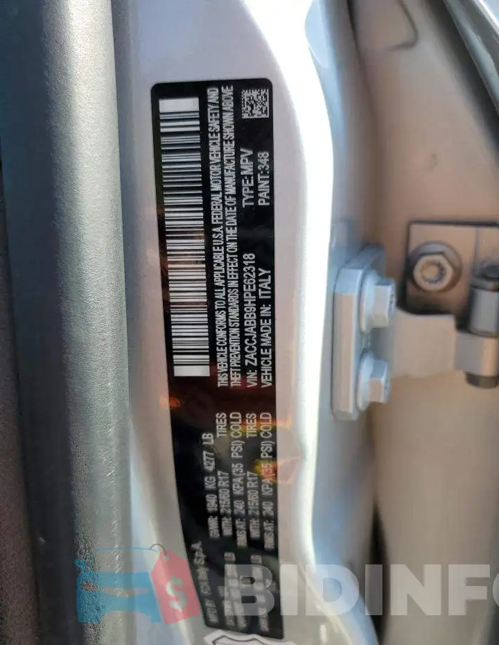 ZACCJABB9HPE62318 Photo# 13