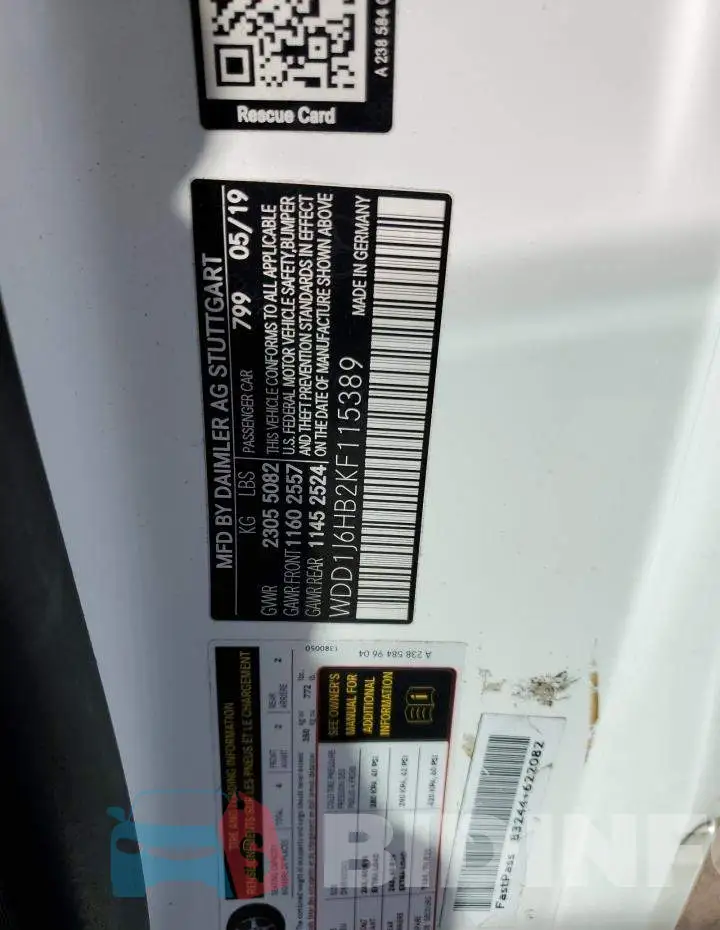 WDD1J6HB2KF115389 Photo# 12