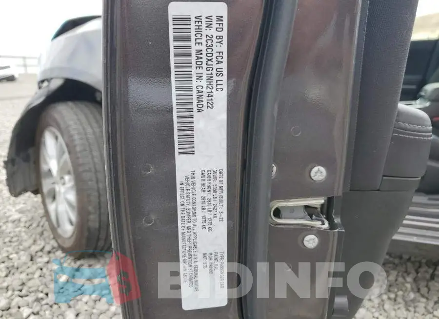 2C3CDXJG1NH214122 Photo# 13