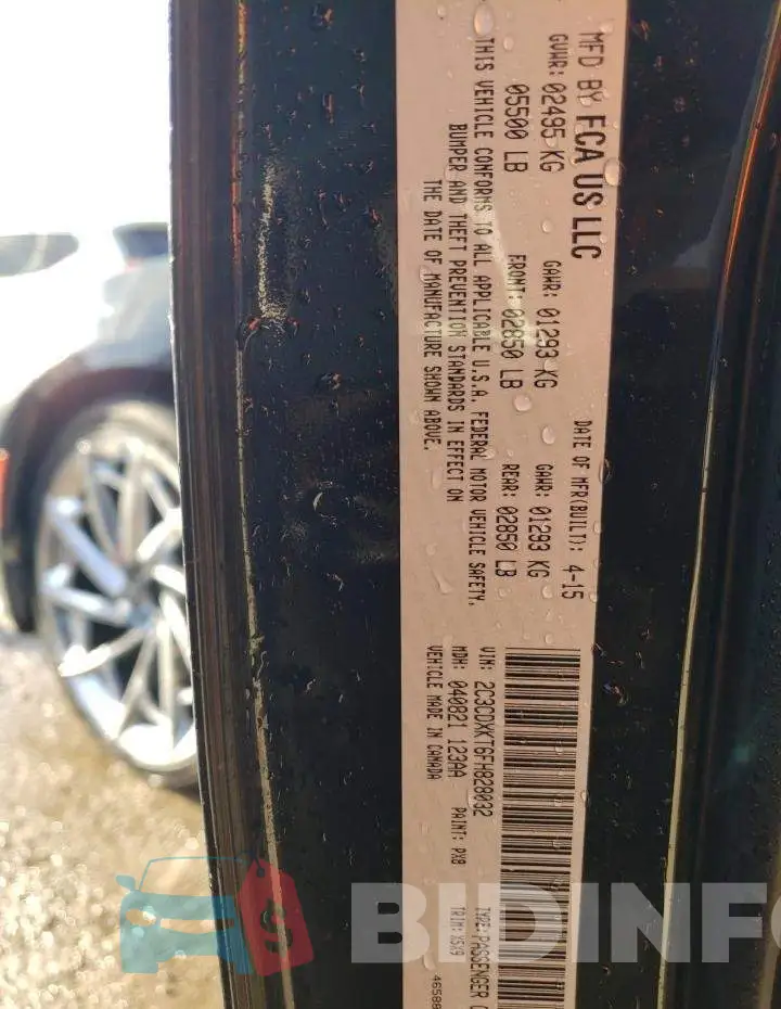 2C3CDXKT6FH828032 Photo# 12