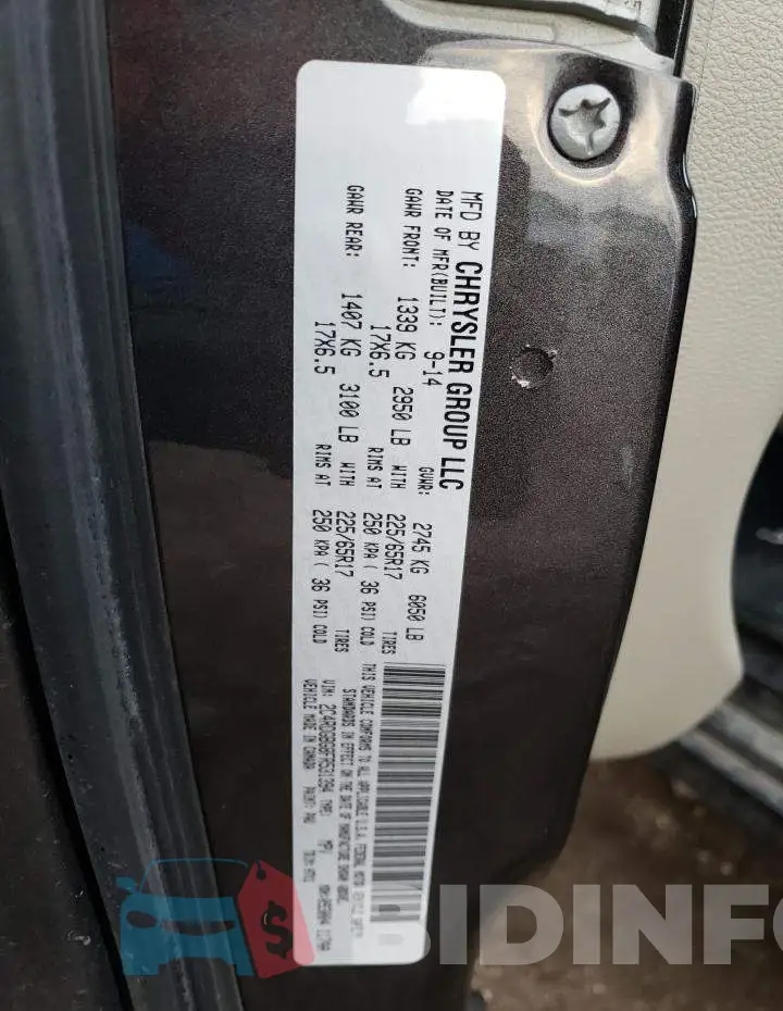 2C4RDGBG8FR531394 Photo# 14