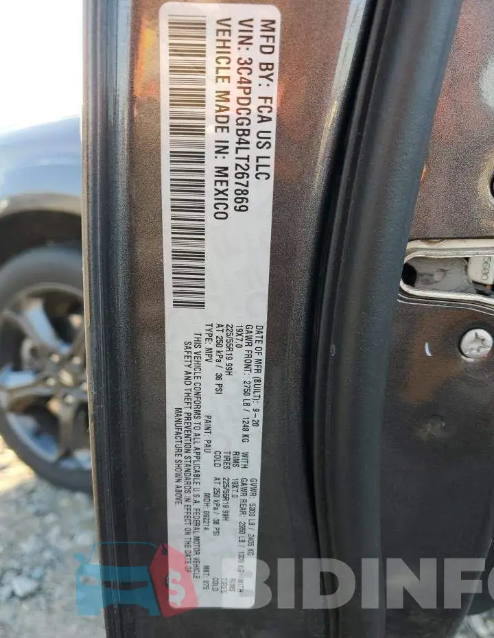 3C4PDCGB4LT267869 Photo# 12