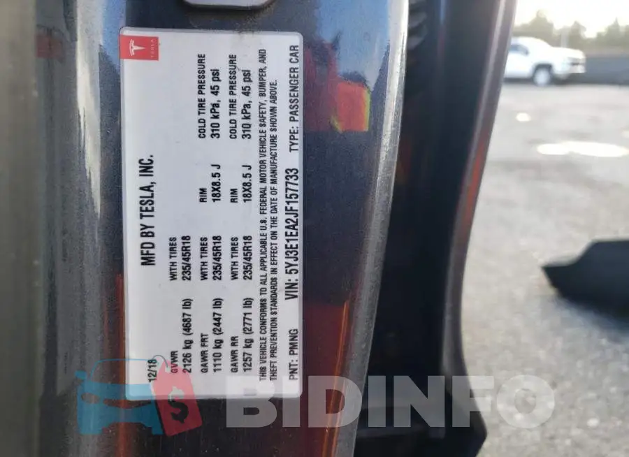 5YJ3E1EA2JF157733 Photo# 12