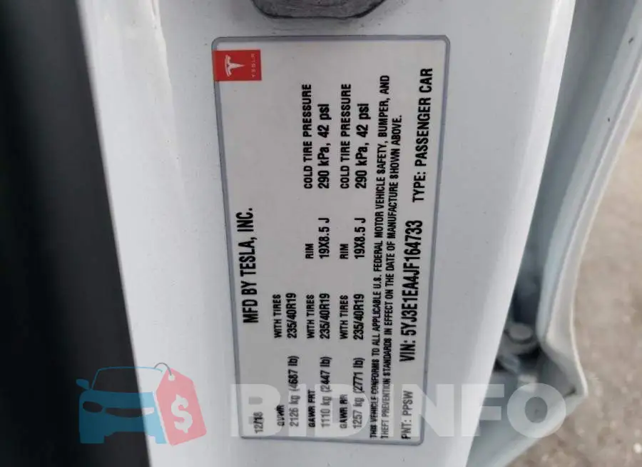 5YJ3E1EA4JF164733 Photo# 12